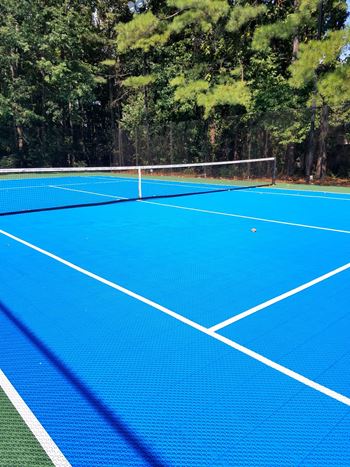 Open tennis court